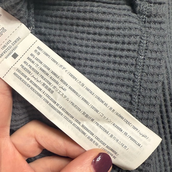 Abercrombie & Fitch waffle knit Long Sleeve Top - Picture 4 of 6